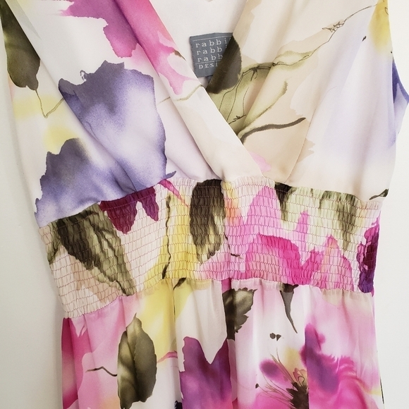 Gorgeous Floral Tank Wrap Dress Size 12 - Picture 7 of 13